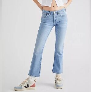 FREE PEOPLE Women’s Liv Crop Flare Leg Mid Rise Jeans-Sizes 26, 27, 30